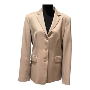 J.Crew Wool Boyfriend‎ Blazer Camel 3 button jacket
Size: 12 Tall color Tan